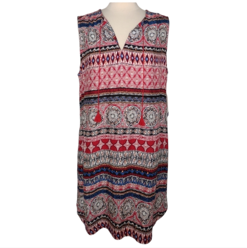 Dress NEW BeachLunchLounge Sleeveless Boho Tribal XXL